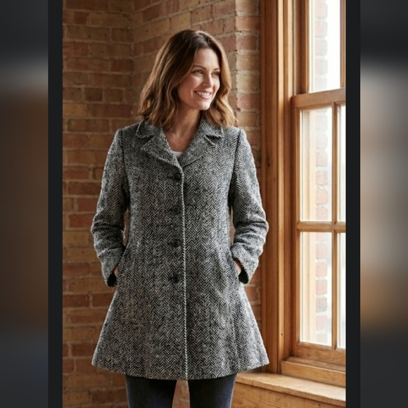 Worthington Jackets & Blazers - Worthington Herringbone Trench Coat